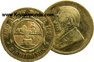 1894 ZAR Florin Silver