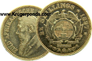 1897 ZAR two and half shillings