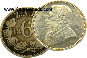1894 ZAR six pence