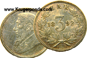 1892 ZAR Tickey